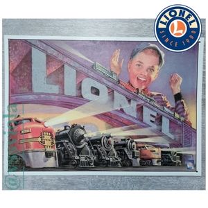 LIONEL tin / metal sign. 16"x11" (40.5cm x 28.5cm)